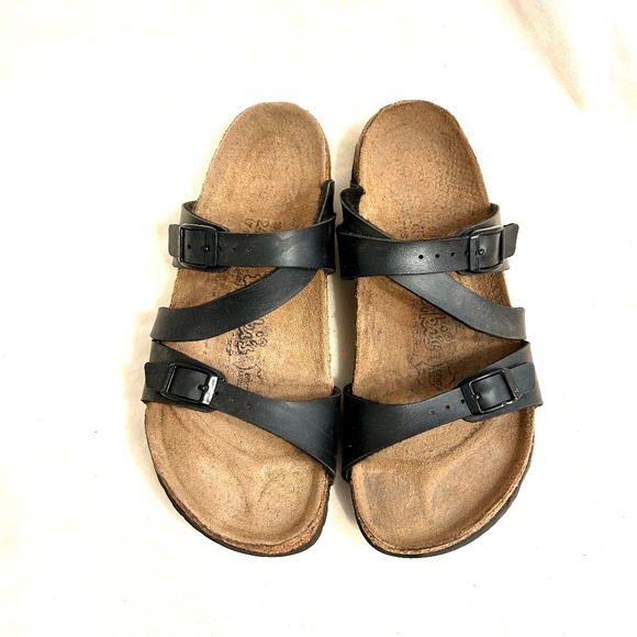 🌻😎- Birkenstock Sandals $ 65 - Size 38/ US 7-7.5 Black  # 10 - Picture 2 of 7